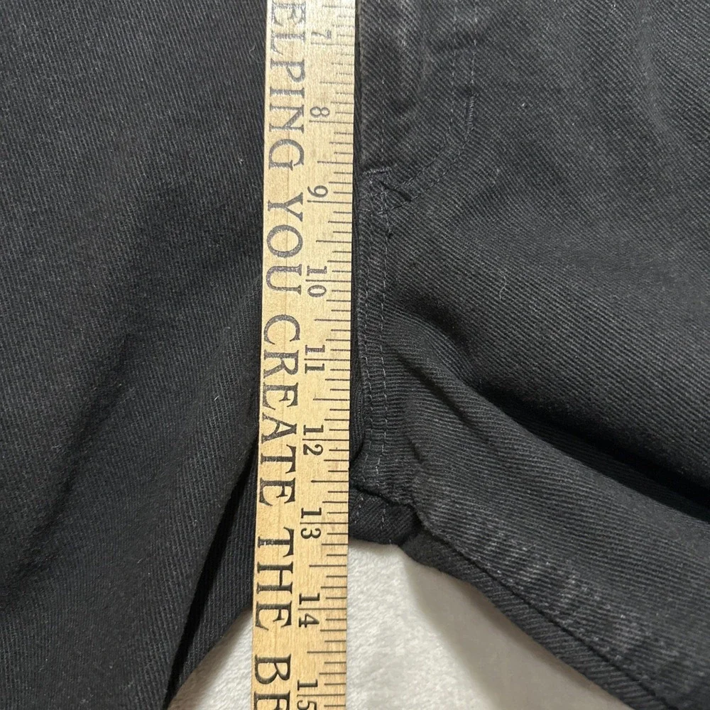Vintage Tommy Hilfiger Freedom Black Denim Jeans Men's 32X32 Tapered Baggy 90's